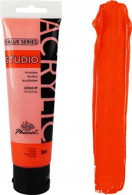 Produktbild von Künstler Orange Acrylfarbe Phoenix 304 Orange 100ml