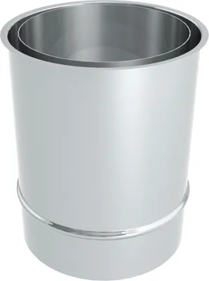 Produktbild von Ø 120 mm Ofenrohr Doppelwandfutter lang