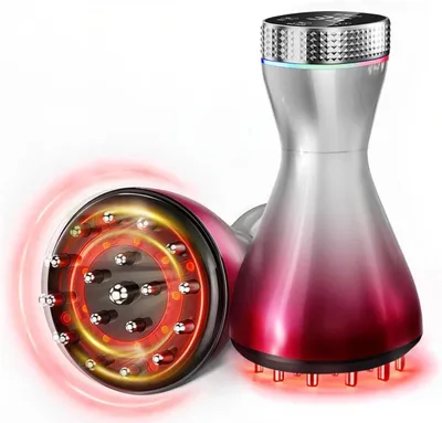 Produktbild von 5-in-1 Körpermassagegerät mit Wärmefunktion, Rotlicht und Vibration, Elektrisches Massagegerät für Körperpflege, Entspannung und Hautpflege