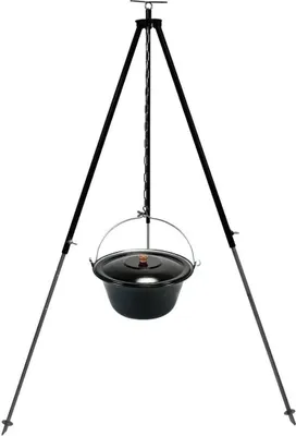 Produktbild von Gulaschkessel 10 Liter Dreibein 130 cm Kettenhöhenverstellung