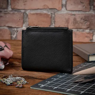 Image de Portefeuille pour femmes Belveder, en cuir véritable, modèle 2166