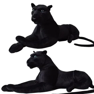 Produktbild von TE-Trend Kuscheltier Panther 80 cm Plüschtier Stofftier Raubkatze Großkatze