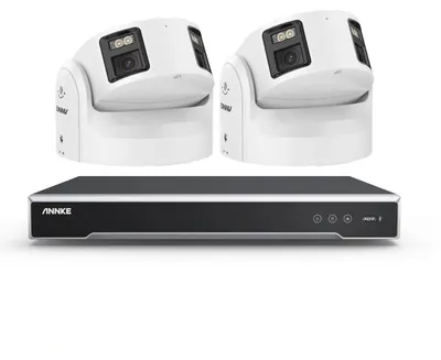 Zdjęcie produktu dla System monitoringu CCTV – rejestrator 8-kanałowy z 2 kamerami – rozdzielczość 8 MP – wyjście HDMI 4K – obsługa PoE