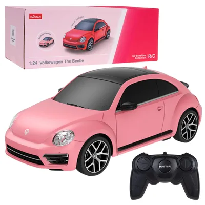Produktbild von Volkswagen Käfer UV-empfindliches ferngesteuertes RC-Auto Pink Rastar 1:24