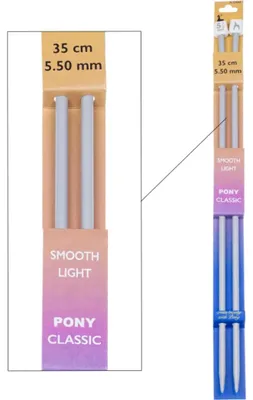 Obrázok produktu pre Dlhé ihly – 5,5 mm / dĺžka 35 cm – strieborná