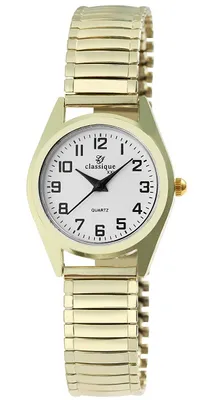 Produktbild von Classique 1700018-003 Analog Damenuhr Metallzugband goldfarben