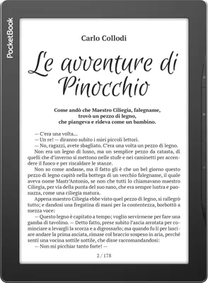Immagine prodotto di PocketBook InkPad Lite - Lettore di eBook - 8 GB - 22,9 cm (9") monocromatico E Ink Carta (1200 x 825) - touchscreen - slot microSD