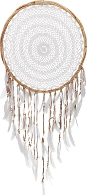 Produktbild von Großer Exclusiver Traumfänger - Weiß 50 cm, Traumfänger, Mobiles