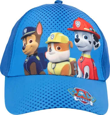 Produktbild von Paw Patrol Kappe für Kinder - Chase, Rubble & Marshall Cap Basecap Baseballkappe verstellbar Blau