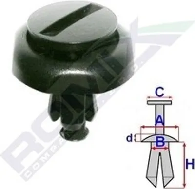 Immagine prodotto di ROMIX Clip di rifinitura / protezione C60549 lato motore per TOYOTA AVENSIS (T25_)