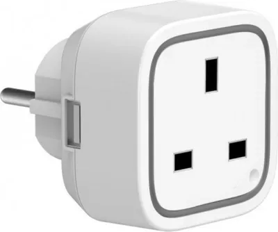Image de Prise intelligente de type G avec mesure de la consommation et port USB, Z-Wave
