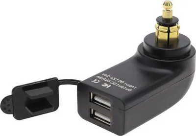 Obrázok produktu pre Univerzálna 12 V – 24 V USB nabíjačka do auta, vodotesná.
