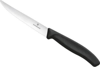 Produktbild von Victorinox Steakmesser SwissClassic spitz Wellenschliff schwarz