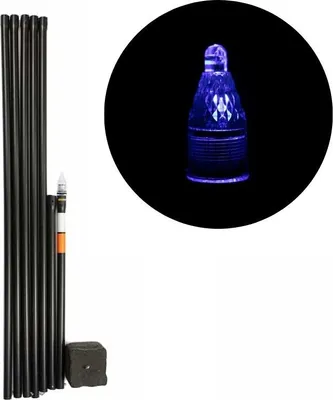 Produktbild von Undercarp Stangenboje 6m inkl. Gewicht & Beleuchtungsdiode Blau
