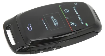 Image de Clé LCD intelligente pour voiture Écran tactile Connexion Bluetooth 5.0 Entrée sans clé Toucher fluide pour les modèles à démarrage à un bouton Noir