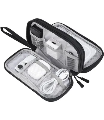 Produktbild von Kabeltasche, Elektroniktaschen-Aufbewahrungstasche, geeignet für Netzteil, mobile Stromversorgung, USB-Stick, Ladekabel-Reise-Aufbewahrungstasche