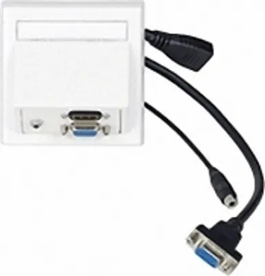 Produktbild von Vivolink WI221192, HDMI + VGA + 3.5mm, Weiß, 10 g, 20 g
