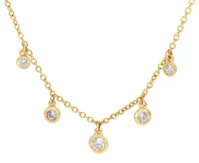 Produktbild von GLIZZ GL1688 Damen-Halskette Gold 333 / 8K mit 5 Zirkonia