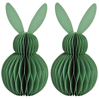 Immagine prodotto di Decorazione pasquale Coniglietto pasquale da appoggio verde scuro set di figure decorative