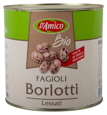 Produktbild von D'Amico Borlotti Bohnen 2500g – Hochwertige, vielseitige Bohnen