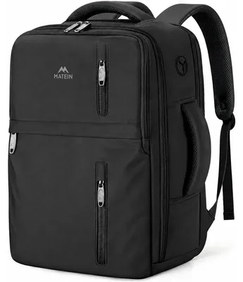 Obrázek produktu pro Batoh - Příruční zavazadlo 40 x 30 x 20 cm - S přihrádkou na notebook - Voděodolný - Černá