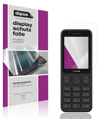 Zdjęcie produktu dla 4 folie ochronne do telefonu Nokia 125, przezroczyste, do ochrony ekranu