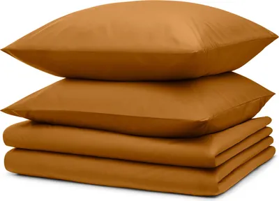 Obrázek produktu pro Povlečení Blumtal 2x 135x200cm + 2x povlak na polštář 80x80cm - povlečení z mikrovlákna 135x200cm - sada 4 povlečení hnědé barvy