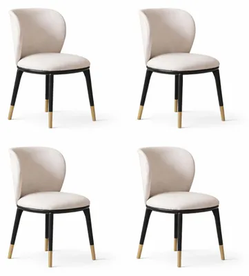 Produktbild von Weißes Stuhlset Esszimmerstuhl Holzstuhl Stuhl für Esszimmer und Küche