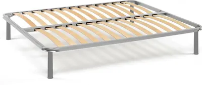 Produktbild von Quadratische und eine halbe Bettbasis Ambrosia, Orthopädische Basis aus Birkensperrholz mit 13 Latten, 100%  Italy, Cm 120x190h34