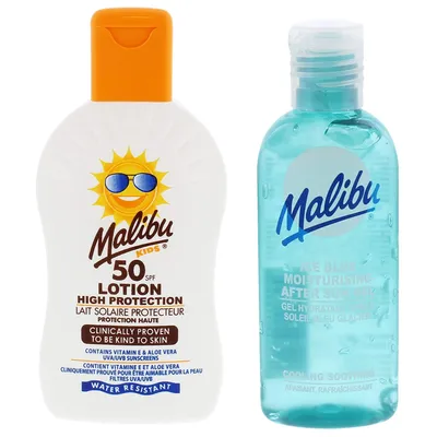 Produktbild von Malibu Kids Babybalsam LSF 50 200 ml + After Sun Gel 100 ml