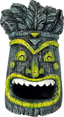 Produktbild von Aquariumdekoration ORBIT Tiki-Kopf 1er rund 9 x 8 x 13 cm blau