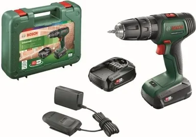 Obrázok produktu pre Akumulátorová vŕtačka Bosch UniversalImpact 18, 2 akumulátory 18 V 1,5 Ah, nabíjačka, prepravný kufor