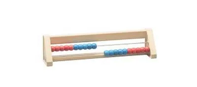 Produktbild von WISSNER 80200.5 80201 aktiv lernen - 20 er Rechenrahmen rot/blau - RE-Wood®