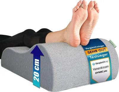 Produktbild von DYNMC you Venenkissen Beinhochlagerungskissen- VERGLEICHSSIEGER  - mit Physiotherapeuten Entwickelt - Beinkissen Hochlagerung für Beide Beine - Ergonomisches Fußkissen