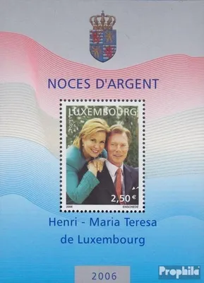 Produktbild von Briefmarken Luxemburg 2006 Mi Block20 (kompl.Ausg.) postfrisch Hochzeit