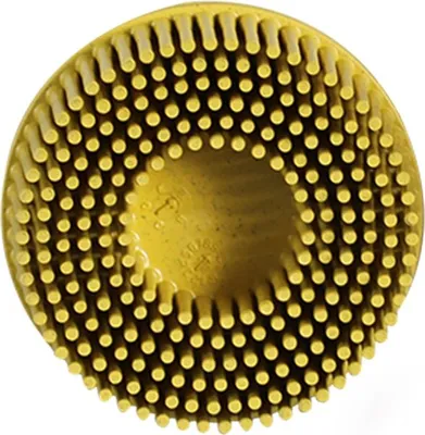 Produktbild von 3M Roloc Bristle Disc 50 mm - grün / gelb / weiß - verschiedene Körnung/Farben Körnung:K. 80 - gelb