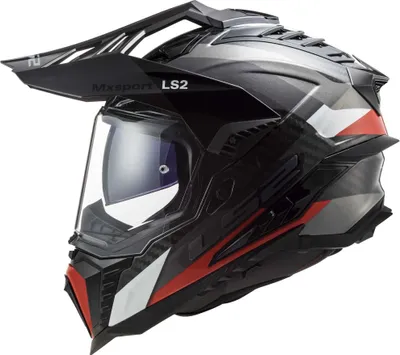 Produktbild von LS2 MX701 C Explorer Frontier G Motocross Helm, schwarz/rot, 2XL (63/64)
