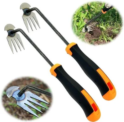 Produktbild von Famanu Unkrautstecher Set 2-teilig - mit Gummigriff