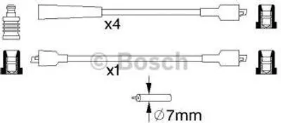 Produktbild von Bosch Zündleitungssatz  0 986 356 855