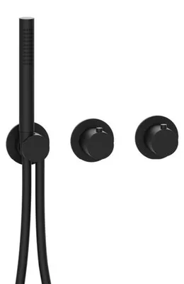 Produktbild von Herzbach MODUL7 Thermostat-Farbset 2/3 Verbraucher Schwarz matt