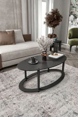 Produktbild von Skye Decor, Hochwertiger Couchtisch, Schwarz, 60 x 40 x 38 cm | 100% MDF, Komprimierte Kraftbeine | Moderner, eleganter Stil für Ihr Zuhause oder Büro, Funktional und stilvoll.
