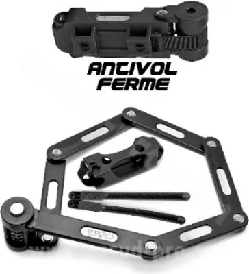 Produktbild von Schloss WTP Faltschloss Zahlenschloss universal mit Rahmenhalterung für Motorrad Roller Quad Fahrrad