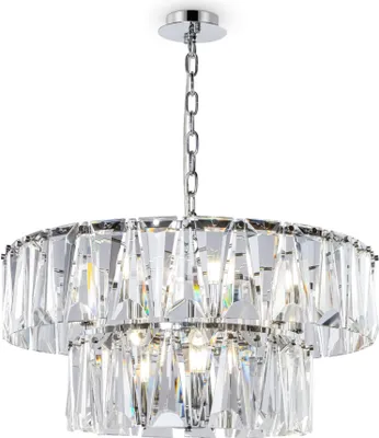 Zdjęcie produktu dla Żyrandol PUNTES chromowany transparentny 12xE14x40W kryształ wym:80x68x68cm IP20 Maytoni