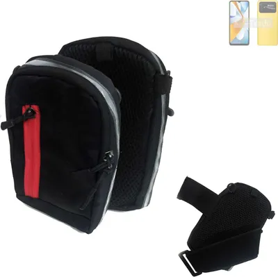 Produktbild von K-S-Trade Outdoor Gürteltasche Holster Umhängetasche kompatibel mit Xiaomi Poco C40 schwarz Handy Tasche Case travelbag Schutz Hülle Handy Hülle