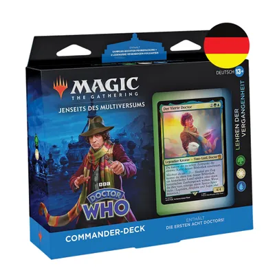 Zdjęcie produktu dla Magic: The Gathering - Jenseits des Universums: Doctor Who Lehren der Vergangenheit Commander Deck - po niemiecku