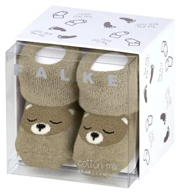 Produktbild von FALKE Unisex Baby Socken Baby Bear B SO Baumwolle als Geschenk 1 Paar, Beige (Sa