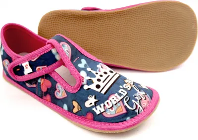 Produktbild von Hausschuhe BAREFOOT EF 395 Blau Rosa
