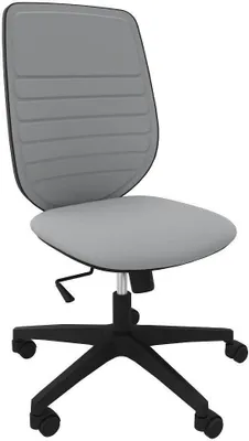 Produktbild von Quadrifoglio Bürostuhl Okay Stoff grau, Gestell schwarz