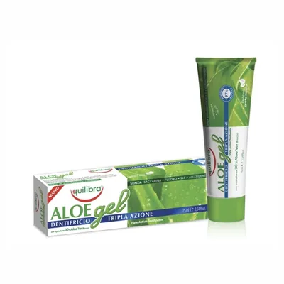 Zdjęcie produktu dla Equilibra Aloe Triple Action Pasta do zębów o potrójnym działaniu, 75 ml