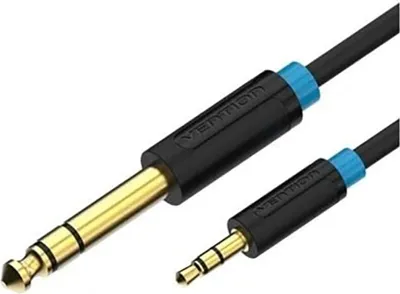 Produktbild von Vention BABBG, 3.5mm, Stecker, 6.35mm, Stecker, 1,5 m, Schwarz